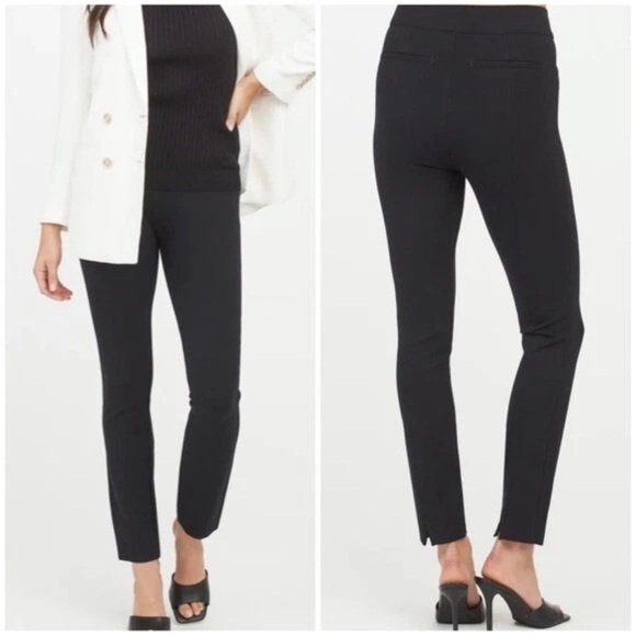 Spanx The Perfect Pant Ankle Backseam Skinny Pant in
Classic Black split hem SzM - Picture 1 of 7